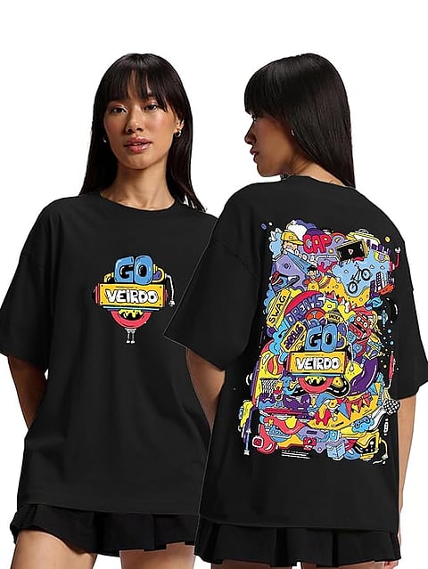Veirdo® Baggy Fit Latest Stylish T-shirts